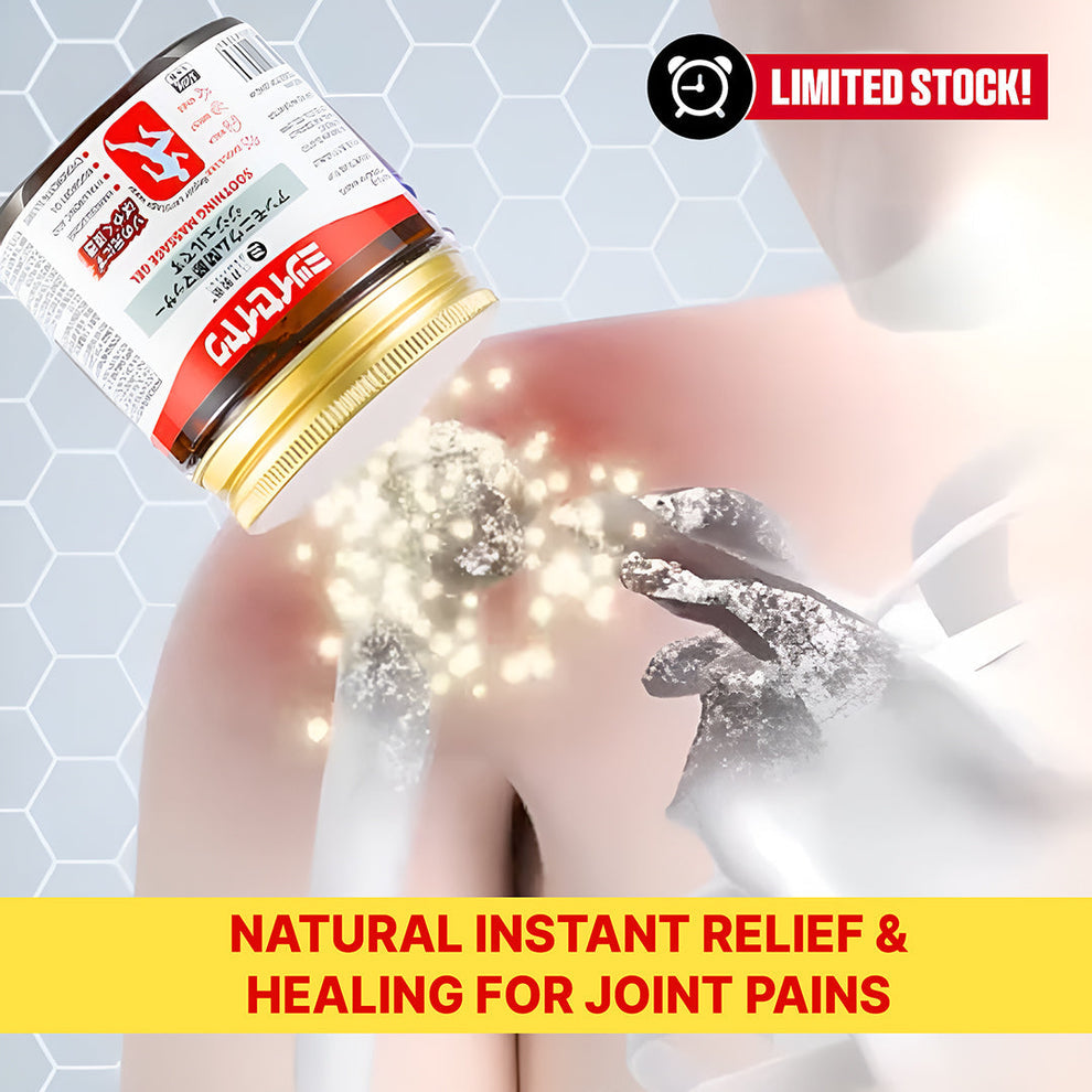 Japanese massage gel for joint and muscle pain relief