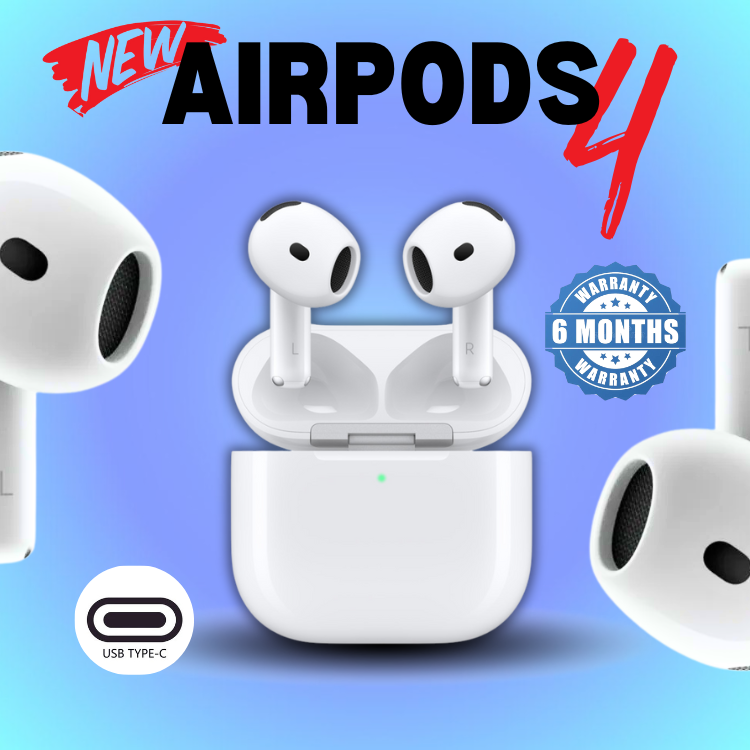 Latest Airpods 4 Generation ANC | Premium Best Quality | 4th Gen with Active Noise Cancellation | Compatible with Apple iPhone and Android Devices
