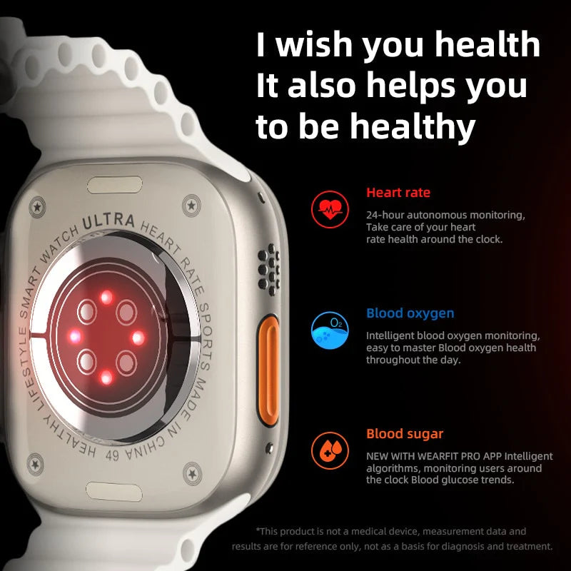 Smart Watch Ultra | 49mm Logo Smart Watch | Infinity full Display | Compatible with Apple iPhone & Android Devices