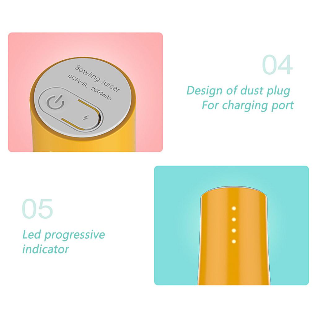 Fashion Portable Hand-Cranked Multi-Function Juicer With Fruit Cup Milk Shakes Ice Fruit