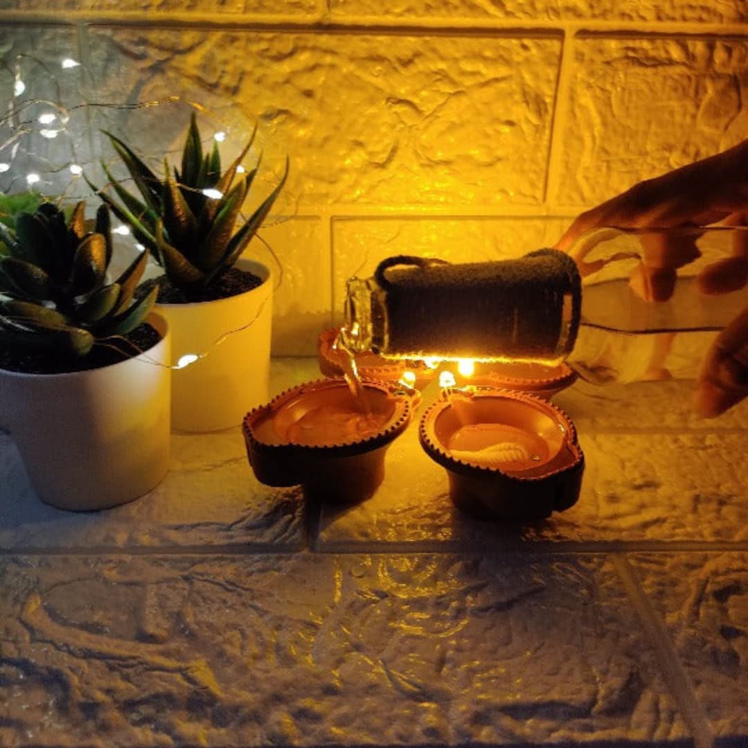 Magic Water Diya For Diwali
