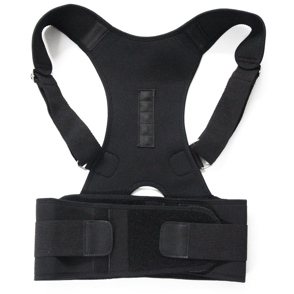 The Stylopedia Wellness Black / M Magnetic Therapy: Posture Corrective Belt