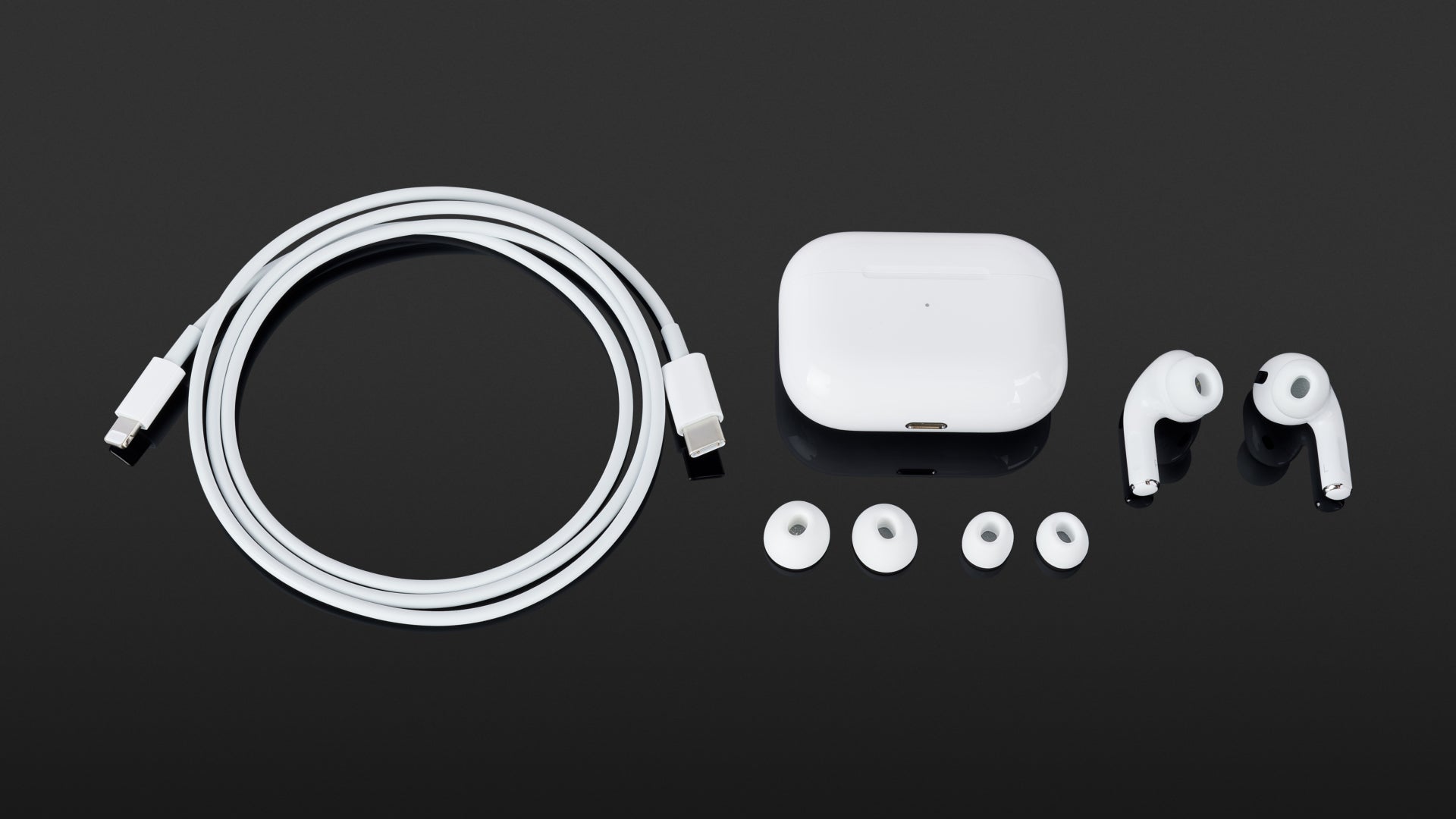 AIRPODS Pro with Wireless Charging Case & Active Noise Cancellation ,Charging Cable Compatible with Apple iOS / Android devices