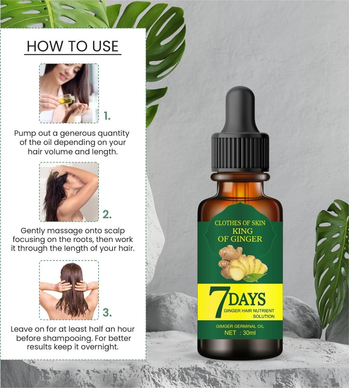 Ginger Hair Growth Germinal Oil