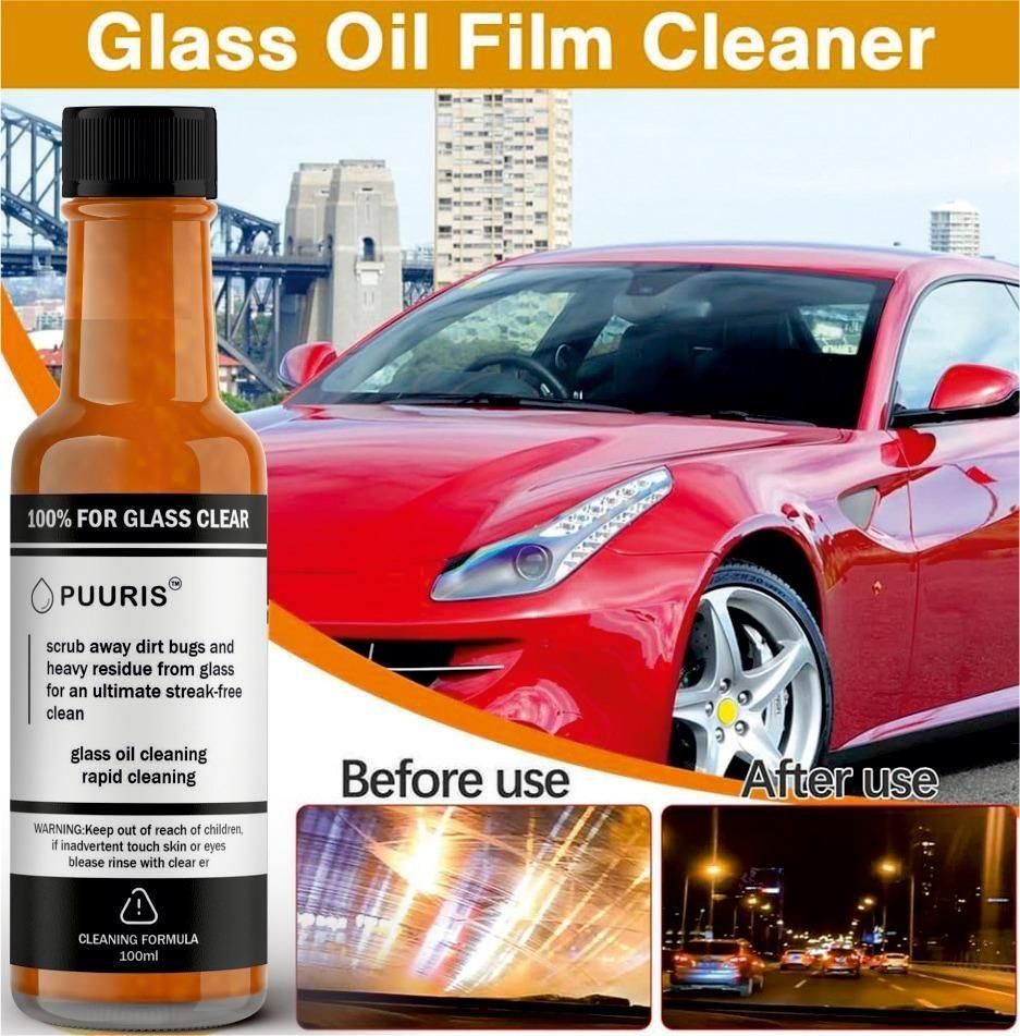 Car Glass Cleaning Agent | Powerful Stain Remover | 100ml | Buy 1 Get 1 Free | Bonus Offer