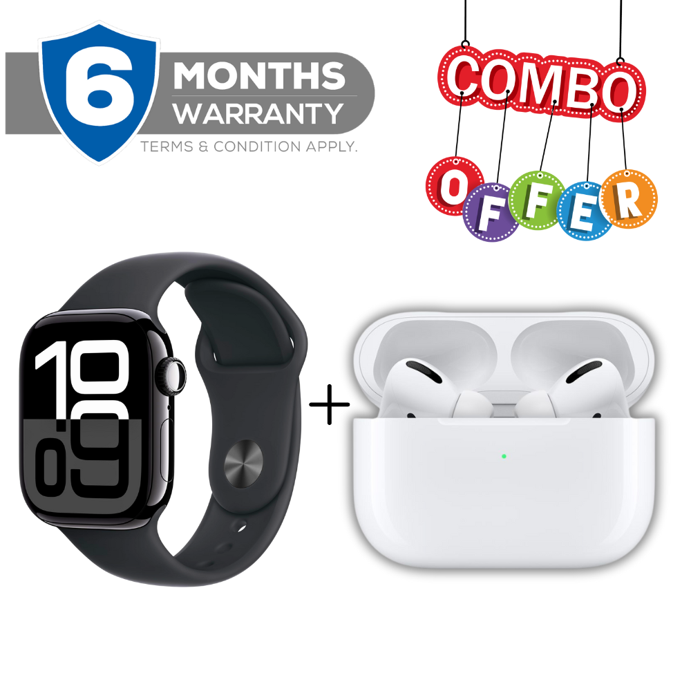 Airpods Pro (2nd Gen) + Smart Watch Series X | Compatible with Apple iPhone & Android Devices | Combo Offer