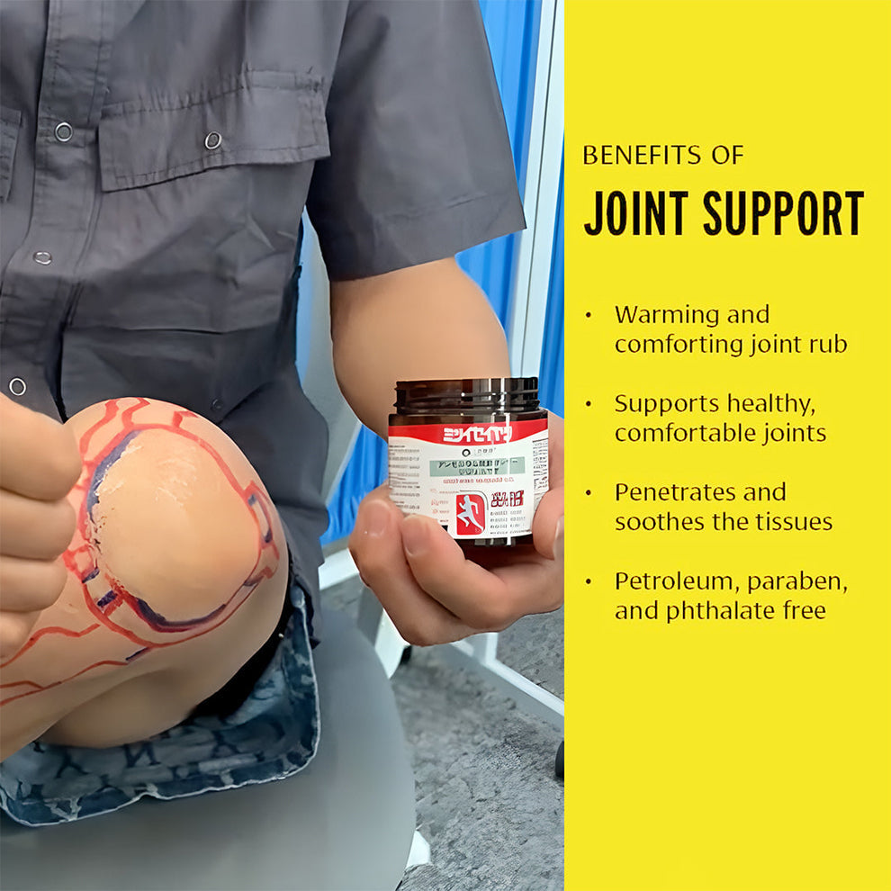 Japanese massage gel for joint and muscle pain relief