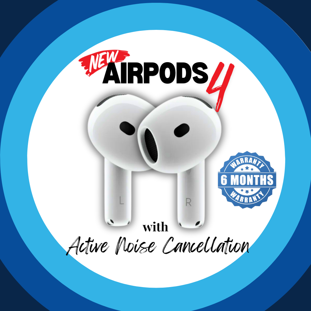 New Airpods 4 with Active Noise Cancellation | New Launch | Battery Life Up to 30 Hours | USB-C & Wireless Charging | Best Fitting Airpods Ever | Compatible with Apple and Android Devices