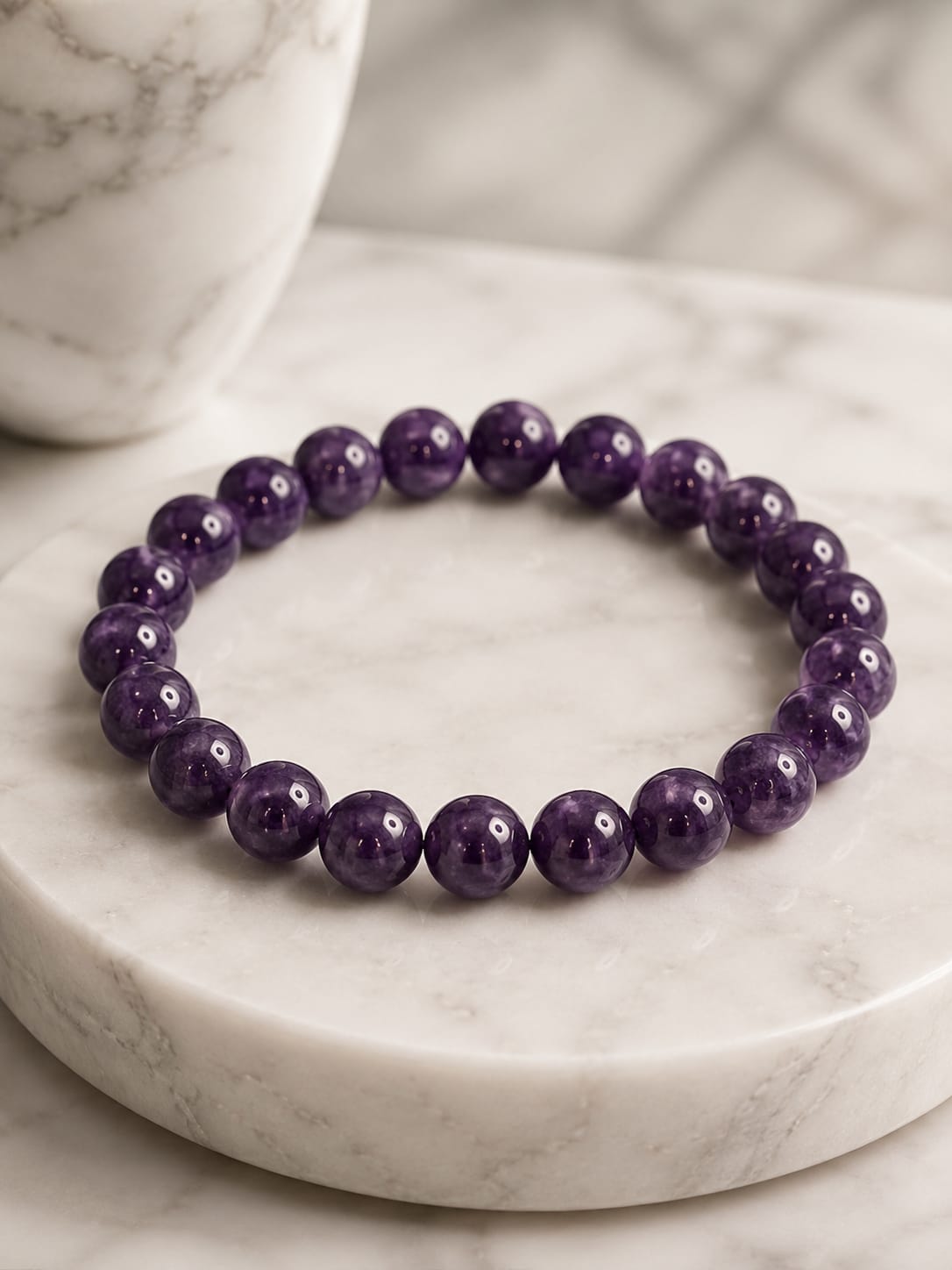 Amethyst Crystal Bracelet (Lab certified)