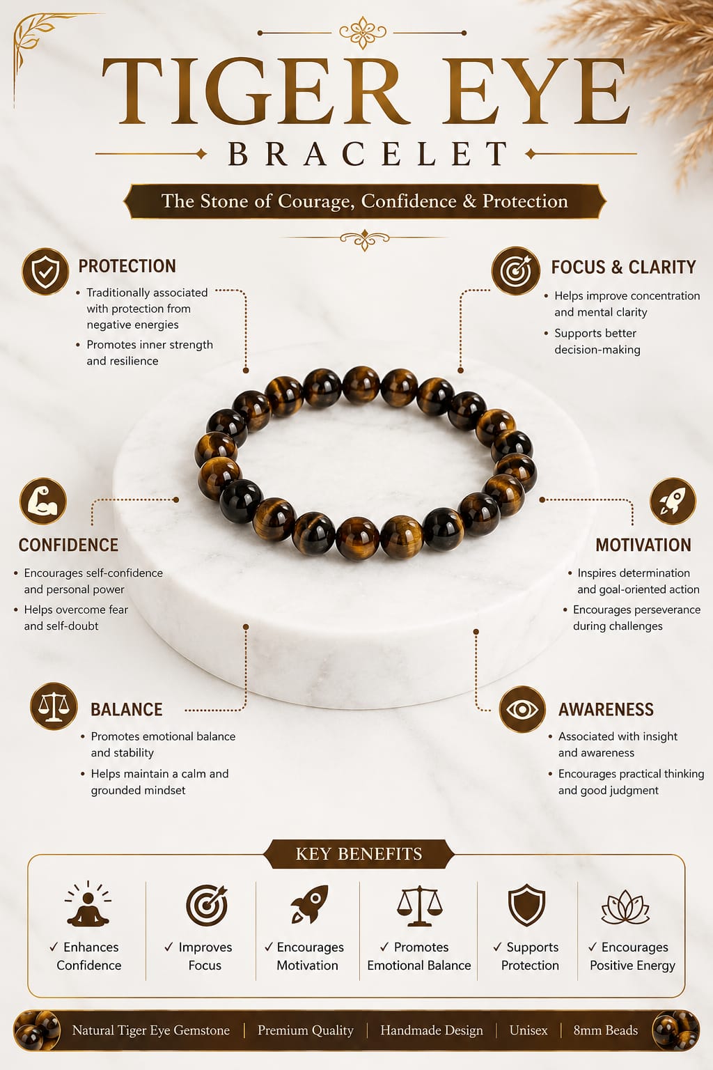 Tiger's Eye - The Celeb Bracelet (Lab certified)