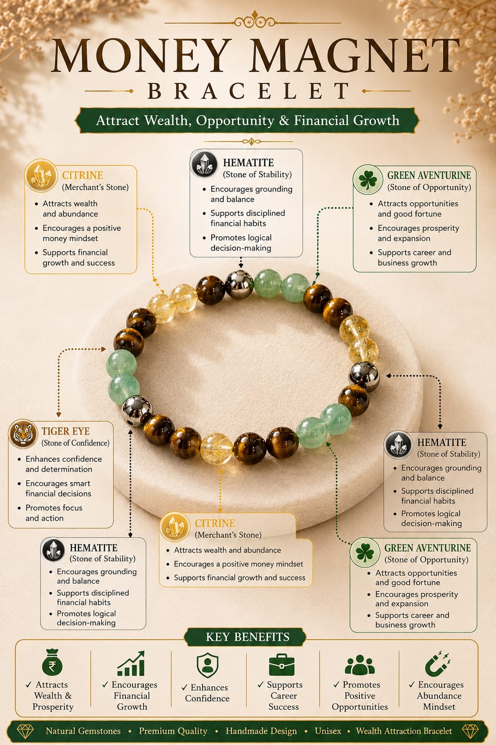 Money Magnet Bracelet (Lab certified)