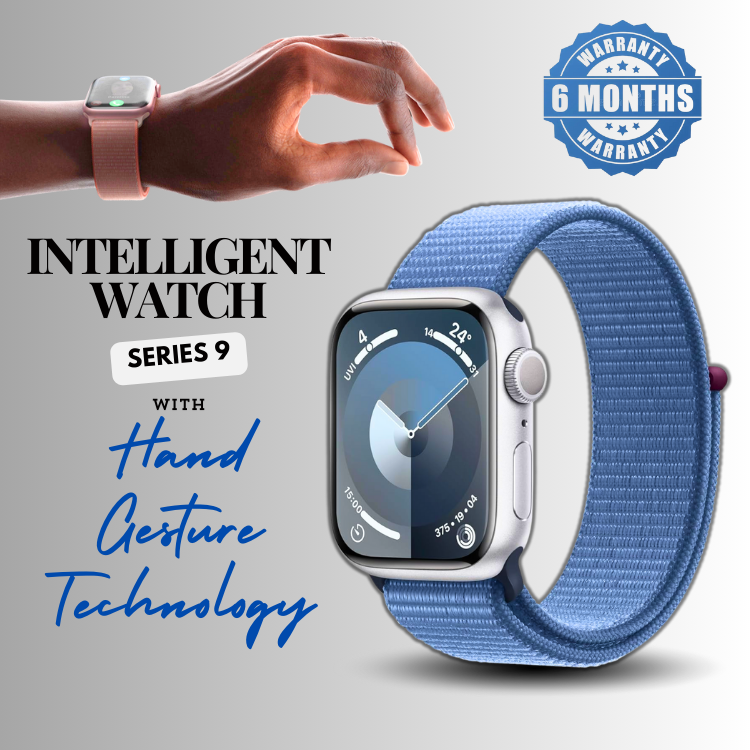 New Intelligent Watch Series 9 | Double-Tap Gesture Technology | Newly Launched | Compatible with Apple & Android Mobile Devices