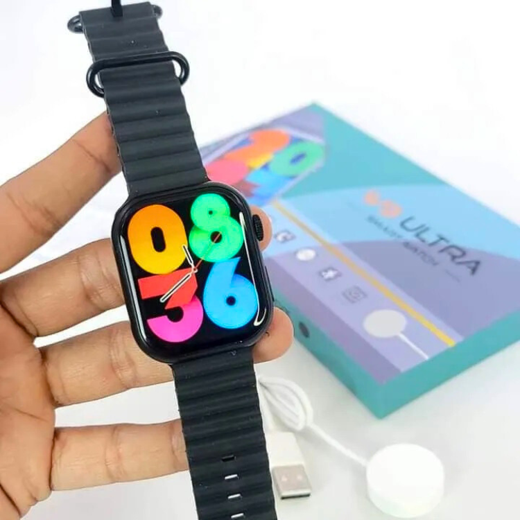 Latest Smart Watch Series Infinite Display Very High Quality BLACK Compatible with Apple iPhone Android Devices