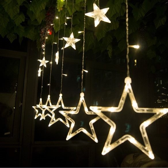 Star Curtain Festival Lights