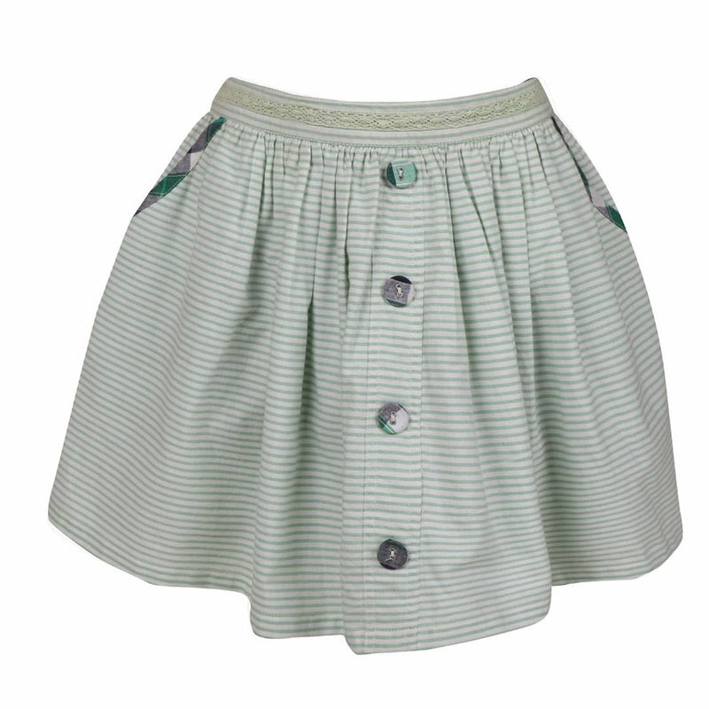 Striped Skirt With Pockets for Girls