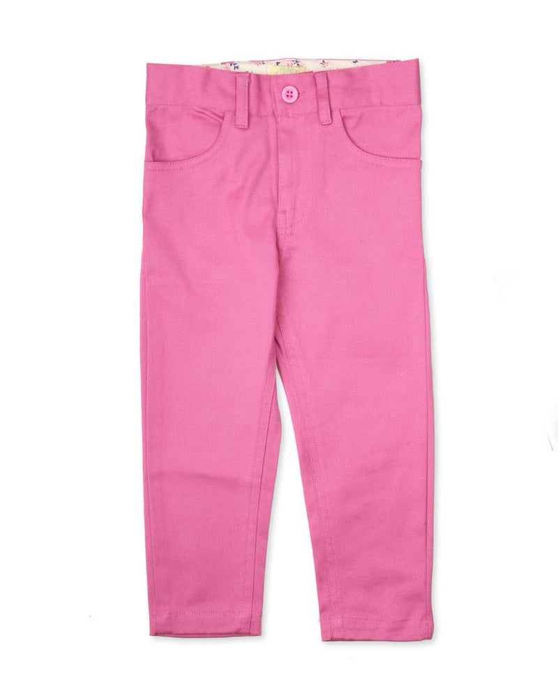 Purple Color Girls Cotton Twill Pant ( 3-4 Years )