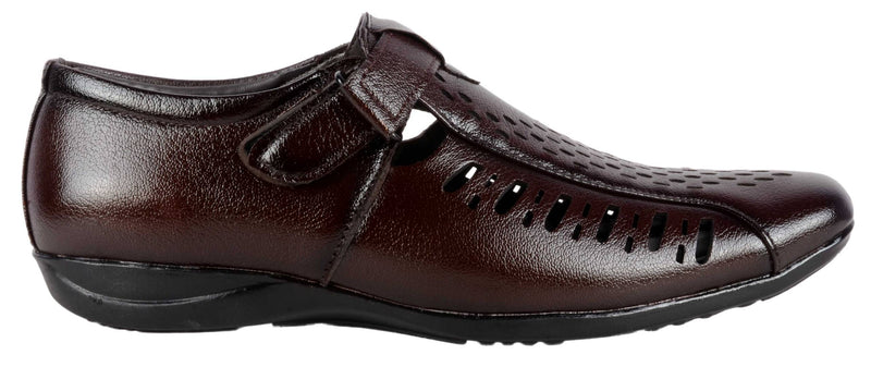 Brown Men'S Black Roman Sandals