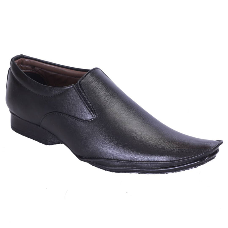 Men's Black Slip-on Party Wear Synthetic Formal Shoes