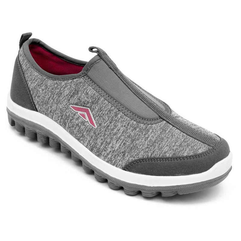 Grey Pink Running Shoes For Women