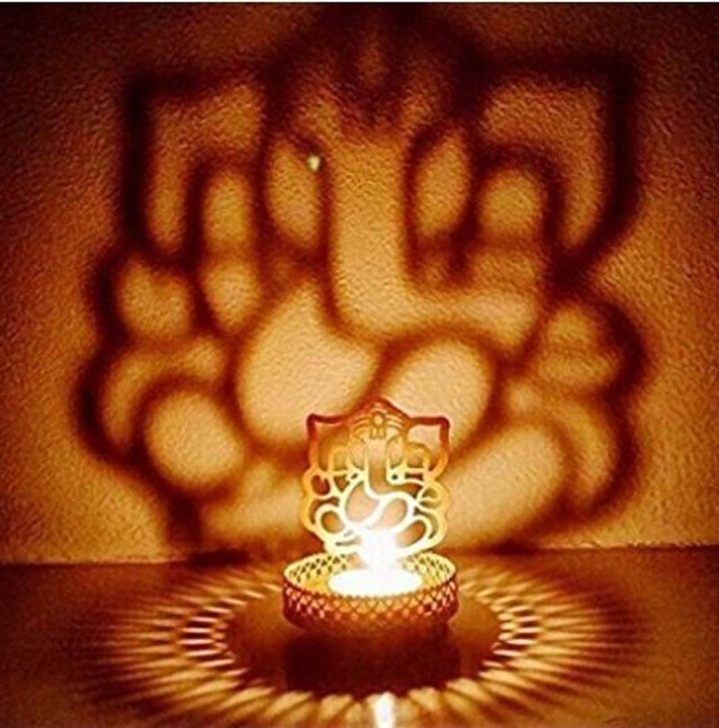 Shadow Ganeshji Tealight Candle Holder