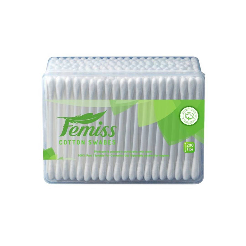 Femiss Beauty Care Cotton Swabs Combo Of Box And Jar Of 200 &100 Sticks (Pack Of 4)