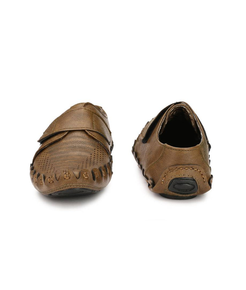 Men's Brown Solid Synthetic Sandal