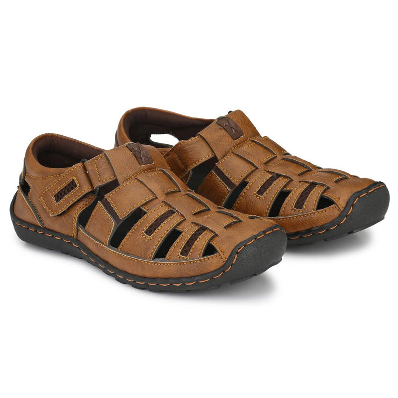 Men's Tan Synthetic Comfort Sandal