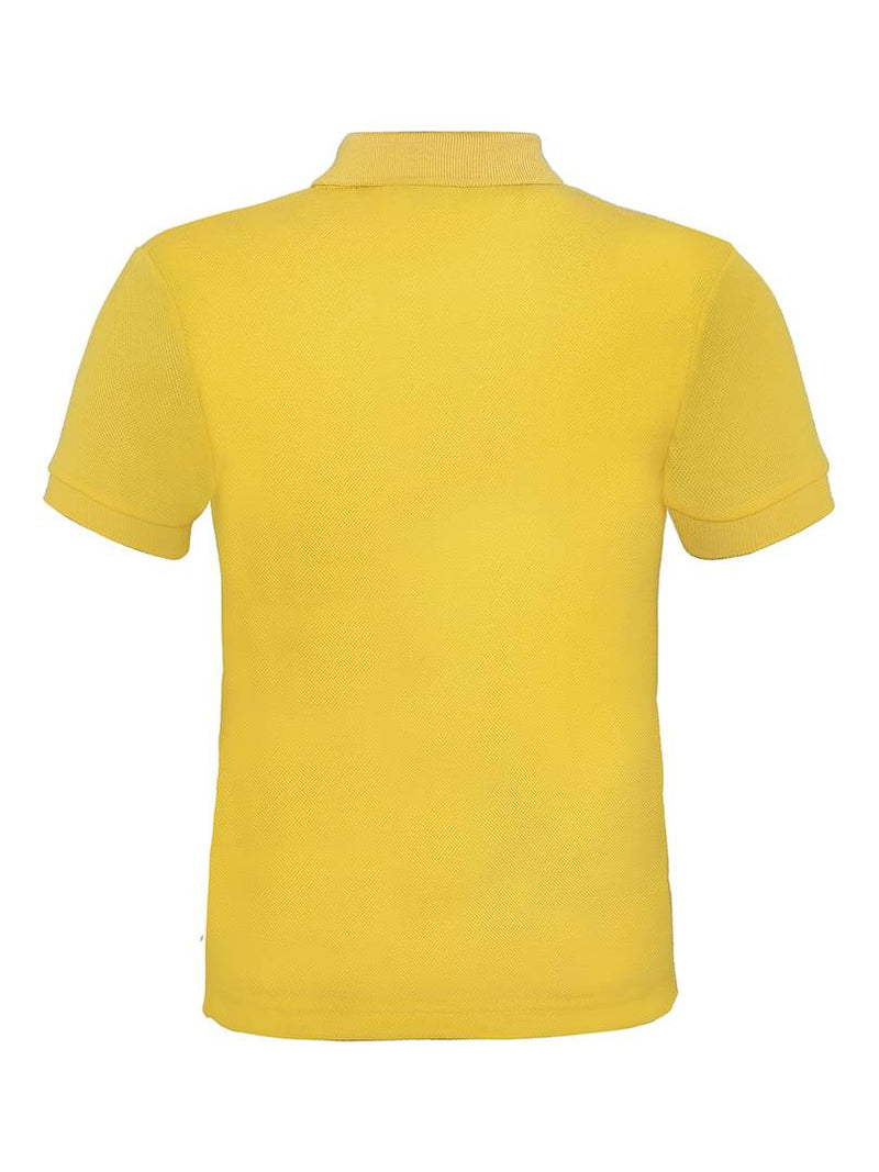 Yellow  Cotton Tees For Boy's