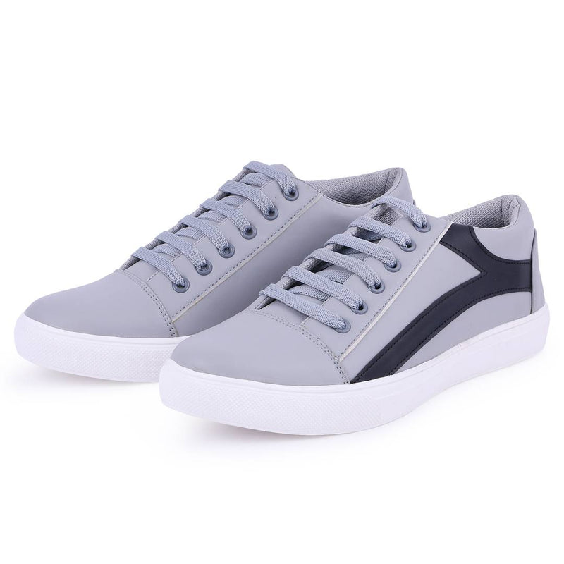 Comfy Grey Casual Sneakers Shoes for Men