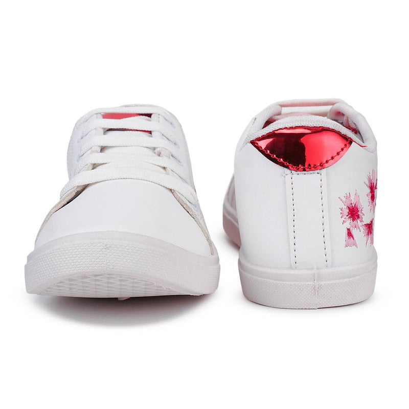 Stylish Sparkle White Women Casual Sneakers