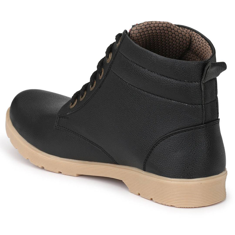 Black Synthetic Self Design Other Shoes For Men's