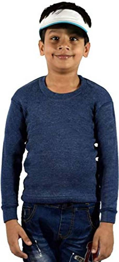 Boy's  Blue Cotton  Sweatshirt