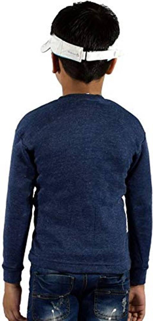 Boy's  Blue Cotton  Sweatshirt