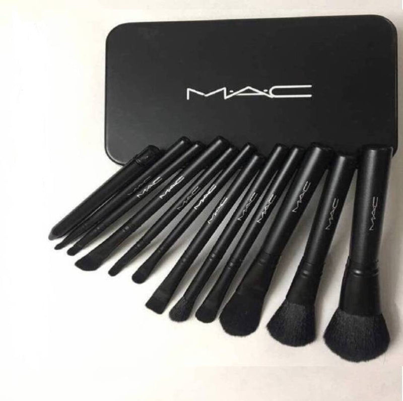 Makeup Brush Set - /Set | Professional Powder Foundation | Eye Shadow Golden Brush Set (Pack Of 12)