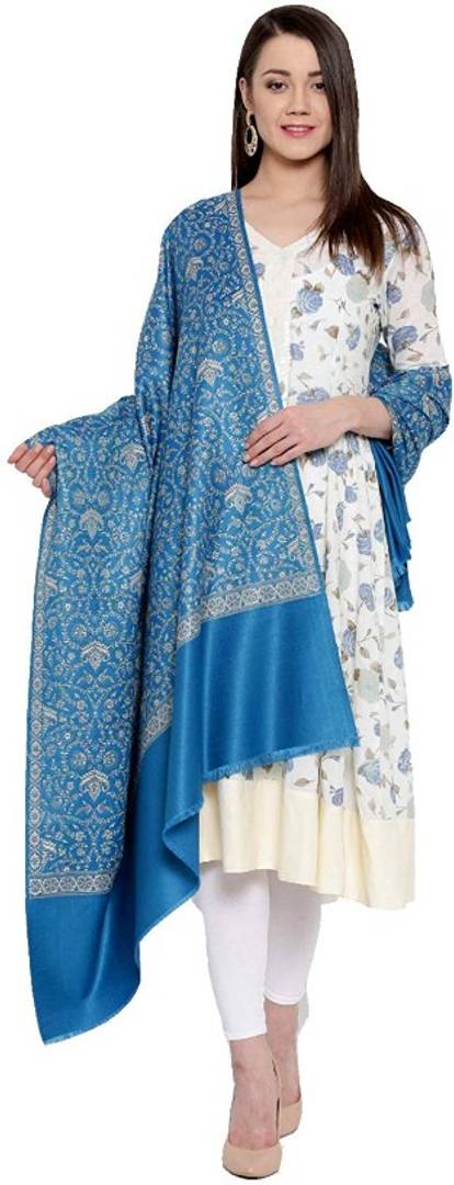 Royal winter women's Kashmiri Shawl,  Warm and soft, Faux Pashmina Design