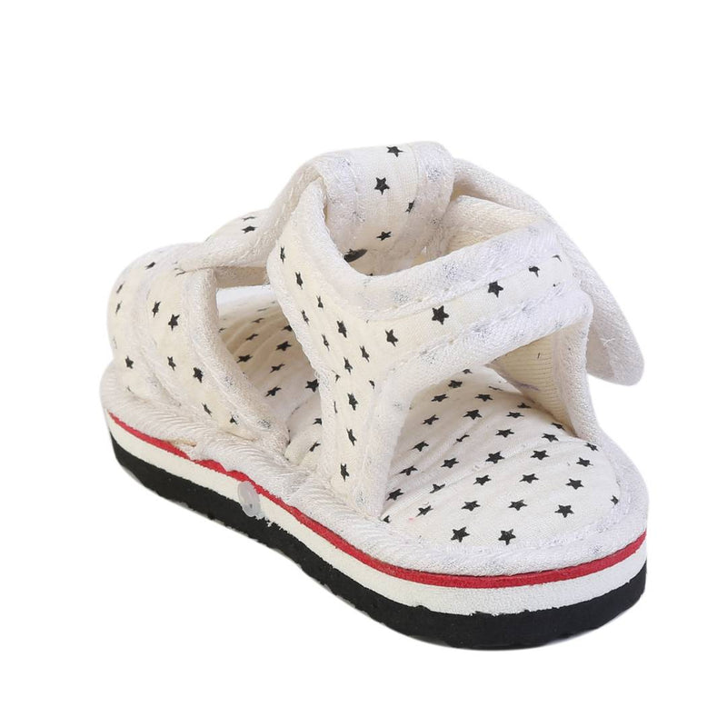 Boy's White Fabric Solid Casual Shoes