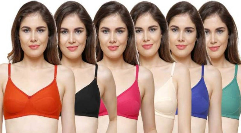 Women Trendy Bra Pack Of 6 (Wholesale)