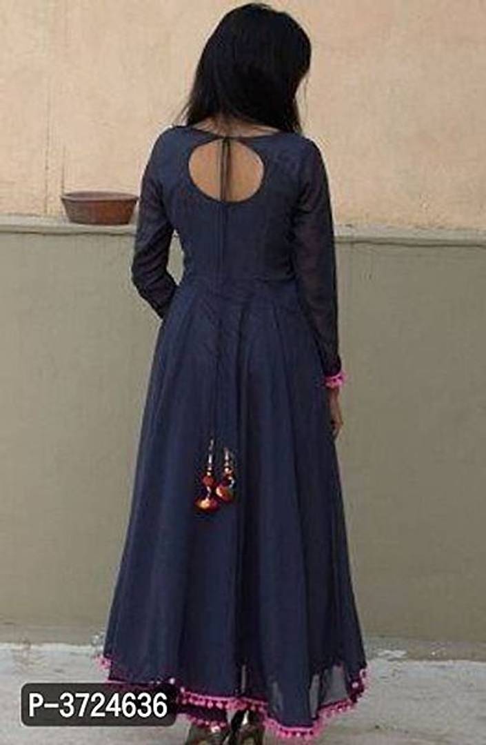 Elite Women Solid Polyester Long Maxi Dress