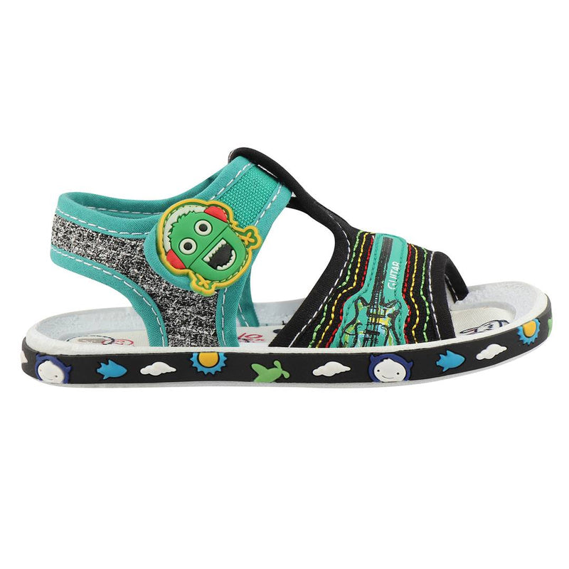 Girls Multicoloured Fabric Solid Comfort Sandals