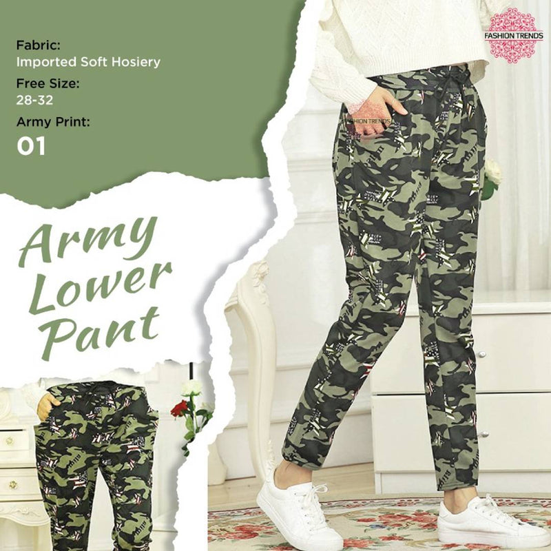 Stylish Imported Hosiery Printed Track Pant For Women