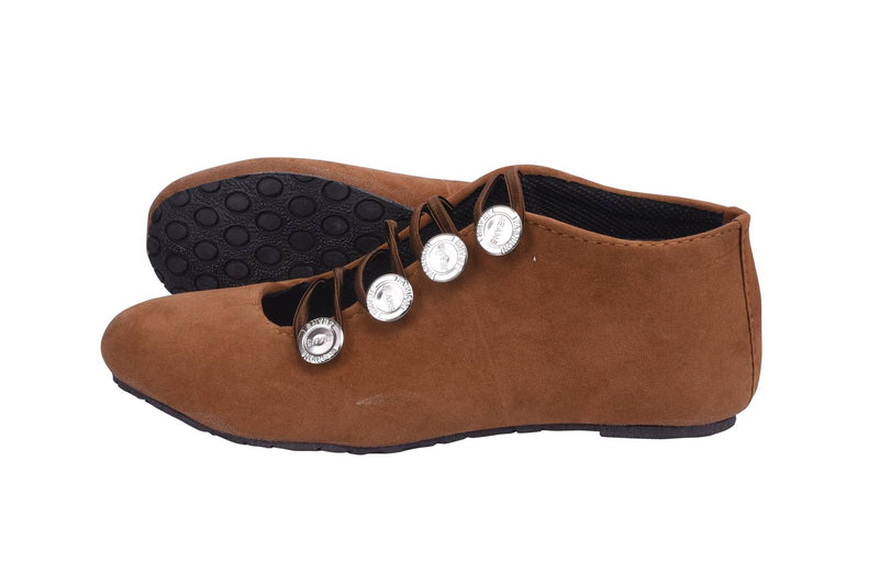Women's Stylish and Trendy Brown Solid Synthetic Fancy Ballerinas