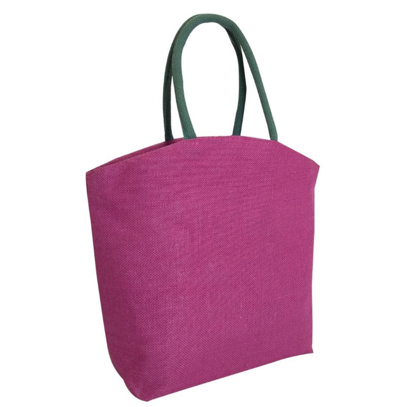 Eco-friendly jute carry bag with zipper