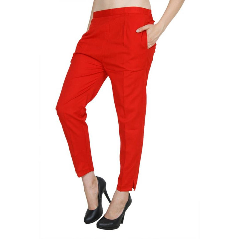 HIGH FASHION WOMEN STRECHABLE LATEST TREND COTTON LYCRA IMPORTED TROUSERS