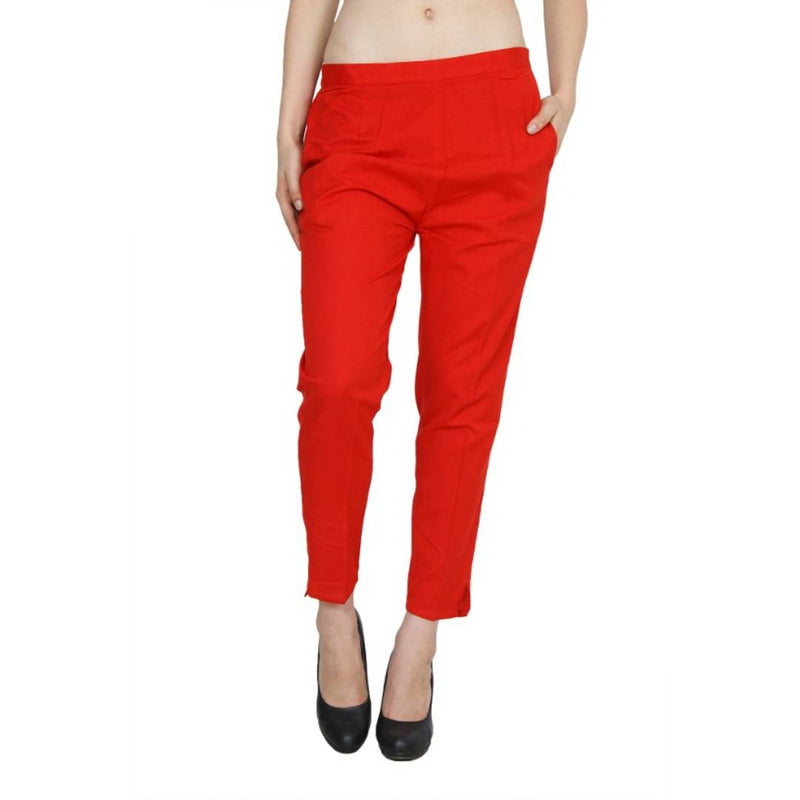 HIGH FASHION WOMEN STRECHABLE LATEST TREND COTTON LYCRA IMPORTED TROUSERS
