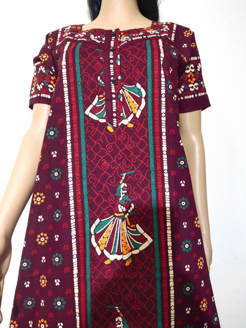 Gujari print Women Nightdresses