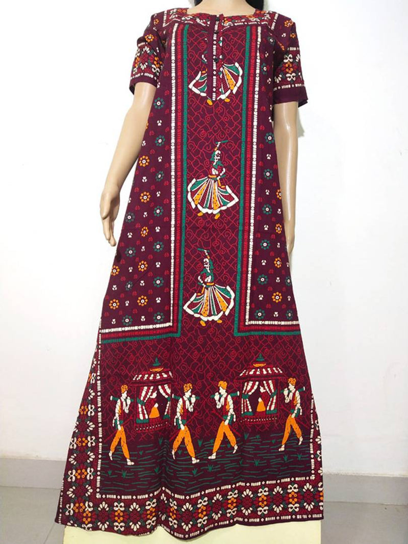 Gujari print Women Nightdresses