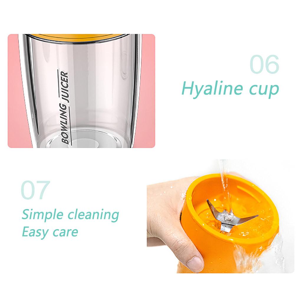 Fashion Portable Hand-Cranked Multi-Function Juicer With Fruit Cup Milk Shakes Ice Fruit