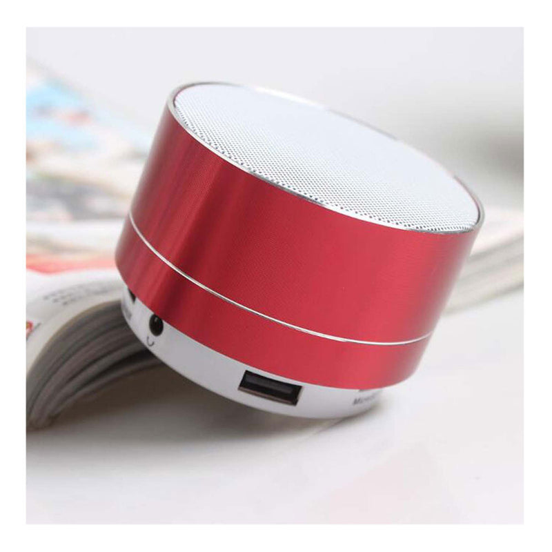 Mini Wireless Bluetooth Stereo Speakers Metal Body with LED Light