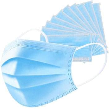3 Layer Non Woven Fabric very super quality Surgical Mask (Blue, Free Size, Pack of 100, 3 Ply)