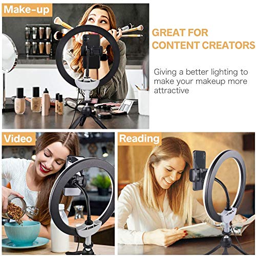 20cm/8inch Mini LED Video Ring Light with Flexible Ball-head Adapter